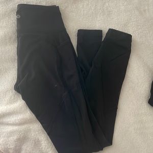 Black mesh lululemon leggings
